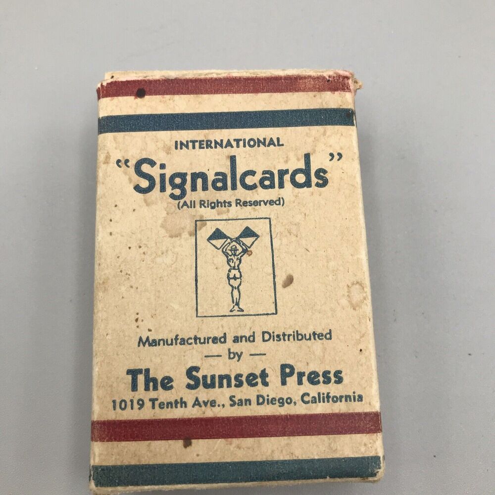 Signal Int’l Merchant Marine Navy Flash Cards